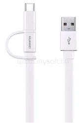 Huawei adatkábel USB - microUSB/Type-C, 150cm, FEHÉR (HUAWEI_AP55S_W) (HUAWEI_AP55S_W)