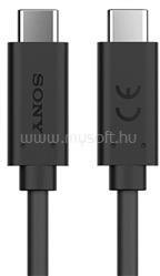 Sony adatkábel (Type-C - Type-C, 100W, gyorstöltő, 100cm) FEKETE (SONY_UCB24) (SONY_UCB24)
