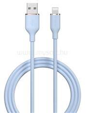 DEVIA JELLY adatkábel (USB - lightning, 2.4A, gyorstöltő, 120cm) VILÁGOSKÉK (ST382642) (ST382642)