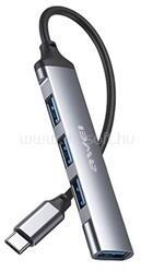 Awei CL-150T Type-C HUB 4in1 elosztó, 13cm (fekete) (CL-150T) (CL-150T)