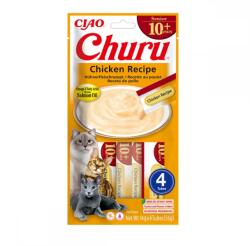 Inaba Foods Churu Recompensa Cremoasa cu Pui Pentru Pisici Senior, 4 x 14 g