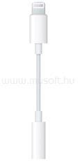 Gigapack iPhone 14 Plus GIGAPACK Audio adapter kábel 3.5mm jack aljzat - lightning, MMX62ZM/A / MMX62BZ/A kompatibilis, FEHÉR (GP-26037) (GP-26037)