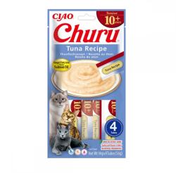 Inaba Foods Churu Recompensa Cremoasa cu Ton pentru Pisici Senior, 4 x 14 g