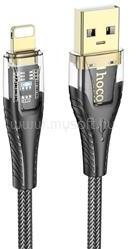 hoco. iPhone 14 Plus / 14 Pro Max / 14 Pro HOCO U121 adatkábel USB - lightning, 120cm, FEKETE (HOCO_U121_USB_L_B) (HOCO_U121_USB_L_B)