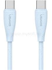 USAMS GREEN SERIES adatkábel (USB - Type-C, 60W, gyorstöltő, 100cm) VILÁGOSKÉK (SJ716USB03) (SJ716USB03) - mysoft