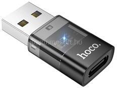 hoco. UA36C adapter (USB - Type-C aljzat, adatátvitel és töltés, OTG) FEKETE (HOCO_UA36C) (HOCO_UA36C)