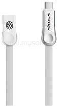 Nillkin PLUS III adatkábel USB - microUSB - Type-C, 100cm, FEHÉR (GP-69731) (GP-69731)