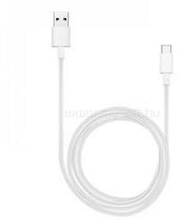Huawei adatkábel (USB - Type-C, 3A, gyorstöltő, 100cm) FEHÉR (H04072295) (H04072295)
