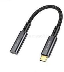 Awei adapter kábel (Type-C aljzat - Type-C, 15cm) FEKETE (AWEI_CL-216T_) (AWEI_CL-216T_)