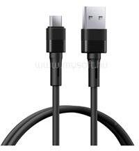 REMAX LEYA adatkábel USB - microUSB, 100cm, FEKETE (REMAX_RC-C093_M-B) (REMAX_RC-C093_M-B)