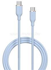 DEVIA JELLY adatkábel Type-C - Type-C, 120cm, VILÁGOSKÉK (ST386671) (ST386671)