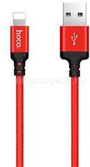 hoco. X14 adatkábel (USB - lightning, gyorstöltő, 100cm, cipőfűző) PIROS (HOCO_X14_LIGHT_1M_R) (HOCO_X14_LIGHT_1M_R)
