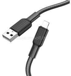 hoco. iPhone 14 Plus / 14 Pro Max / 14 Pro X69 adatkábel USB - lightning, 100cm, FEKETE/FEHÉR (HOCO_X69_USB_LIGHTNING_BW) (HOCO_X69_USB_LIGHTNING_BW)