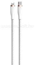 DEVIA iPhone 5 / iPod touch 5 / 5S STAR adatkábel Type-C - lightning, 150cm, FEHÉR (ST395444) (ST395444)