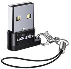 UGREEN adapter (USB - Type-C aljzat, OTG, adatátvitel és töltés) FEKETE (UGREEN_US280) (UGREEN_US280)