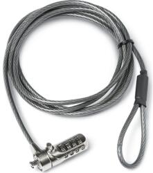 Dicota D30885 Fekete, Rozsdamentes acél 2 M kábelzár (D30885)