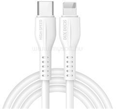 Dux Ducis K-V adatkábel (Type-C - lightning, 20W, 2.4A, PD gyorstöltő, 100cm) FEHÉR (GP-120616) (GP-120616)
