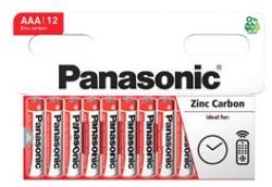Panasonic tartós elem (AAA, R03RZ, 1.5V, cink-karbon) 12db/csomag (R03RZ-12HH) (R03RZ-12HH)