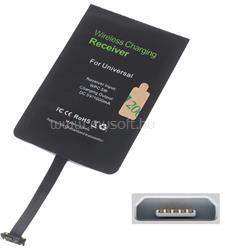GIGAPACK Wireless töltő adapter (fogadóegység, felső microUSB töltőcsatlakozó) FEKETE (GP-66871) (GP-66871)