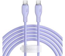 Baseus PUDDING adatkábel (Type-C - Type-C, 100W, PD gyorstöltő, 200cm) LILA (P10355702511-B4) (P10355702511-B4)