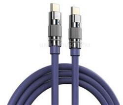 REMAX WEFON adatkábel (Type-C - Type-C, 100W, PD gyorstöltő, 100cm) LILA (REMAX_RC-C055_P) (REMAX_RC-C055_P)