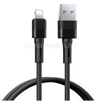 REMAX LEYA adatkábel (USB - lightning, 2.4A, gyorstöltő, 100cm) FEKETE (REMAX_RC-C093_L-B) (REMAX_RC-C093_L-B)