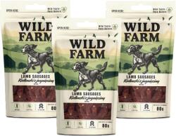 Wild Farm Cârnați de miel WILD FARM 3x80g gustare pentru câini