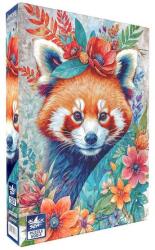 Black Sea 500 db-os puzzle - Among the Flowers - Red panda (BS82405) (BS82405)