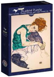 Bluebird Puzzle 1000 db-os puzzle - Seated Woman with Legs Drawn Up, Egon Schiele, 1917 (60294) (60294)
