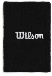 Wilson Wide Terry Wristbands Black Csuklópántok