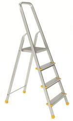 Alverosal Scara aluminiu 6 trepte cu platforma, 2, 17m, Alverosal, 376184 (376184)