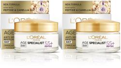 L'Oréal Szett: 2 x L'Oreal Paris Age Specialist 55+ Helyreállító ránctalanító nappali krém, 50 ml