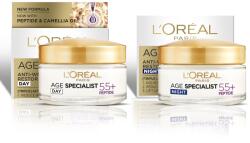 L'Oréal készlet, 1 x L'Oreal Paris Age Specialist 55+ Repair ránctalanító nappali krém, 50 ml + 1 x éjszakai ránctalanító krém, 50 ml