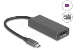 Delock USB Type-C adapter - HDMI / DisplayPort Kombo Port 8K (64316) (64316) - aqua