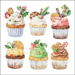 Ambiente Sweet Christmas White Papírszalvéta 33X33cm, 20db-os - fizz