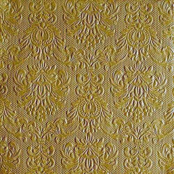 Ambiente Elegance Ocher Dombornyomott Papírszalvéta 33X33cm, 15db-os - fizz