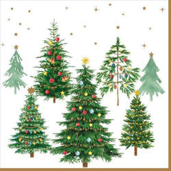 Easy Life Papírszalvéta 33X33cm, 20db-os, Festive Trees