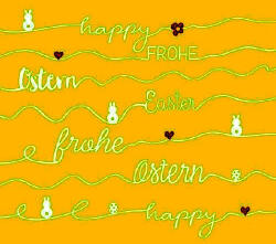 Ambiente Easter Line Yellow Papírszalvéta 33X33cm, 20db-os
