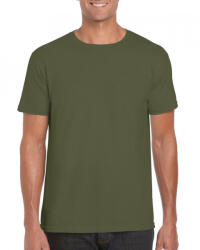 Gildan Logózható uniszex póló Gildan GI64000 Softstyle -3XL, Military Green
