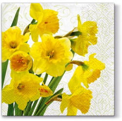 PAW Yellow Daffodils Papírszalvéta 33X33cm, 20db-os - fizz