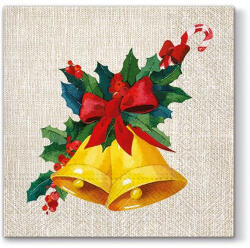 PAW Jingle Bells Papírszalvéta 33X33cm, 20db-os