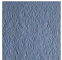 Ambiente Elegance Jeans Blue Dombornyomott Papírszalvéta 25X25cm, 15db-os