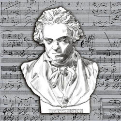 PPD Beethoven Papírszalvéta 33X33cm, 20db-os - fizz
