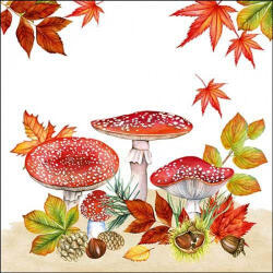 Ambiente Fly Agaric group Papírszalvéta 33X33cm, 20db-os