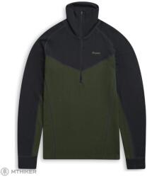 Bergans of Norway Inner: dual Merino Half Zip aláöltözet, pine forest/dark shadow grey (L)