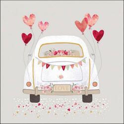 Ambiente Just Married grey Papírszalvéta 33X33cm, 20db-os