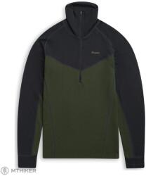 Bergans of Norway Inner: dual Merino Half Zip aláöltözet, pine forest/dark shadow grey (M)