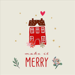 PPD Make It Merry Papírszalvéta 33X33cm, 20db-os - fizz