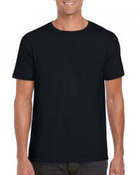Gildan Logózható uniszex póló Gildan GI64000 Softstyle -3XL, Black