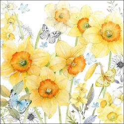 Ambiente Classic Daffodils Papírszalvéta 33X33cm, 20db-os